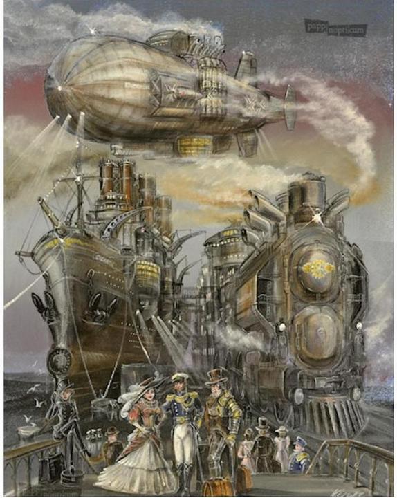 Pappnoptikum 2016 - La Grande Corsa a Vapore - Steampunk (Calendario dell'Avvento)