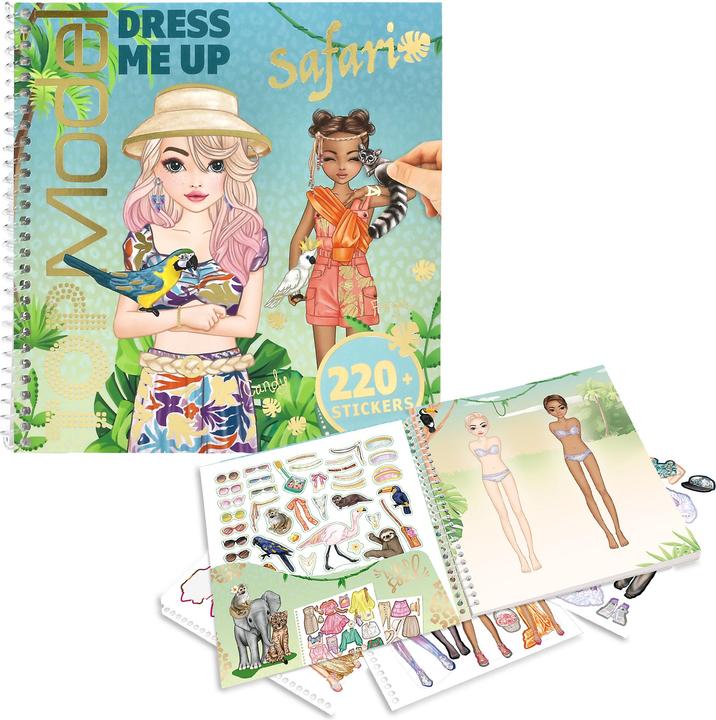 Actual product image Top Model Topmodel - Dress Me Up Stickerbook Safari (0413831) (11 Sticker)