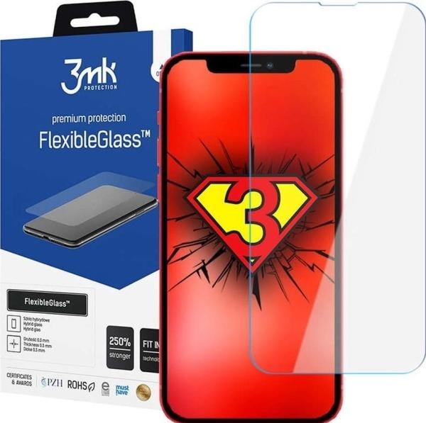 Actual product image 3MK hybrid glass Flexible 2.5D for iPhone 13 Mini (1 Piece, Apple iPhone 13 mini)