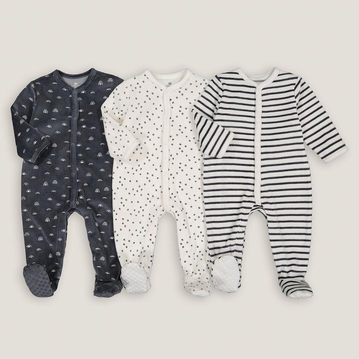 La Redoute Collections 3er-Pack Strampler aus Samt