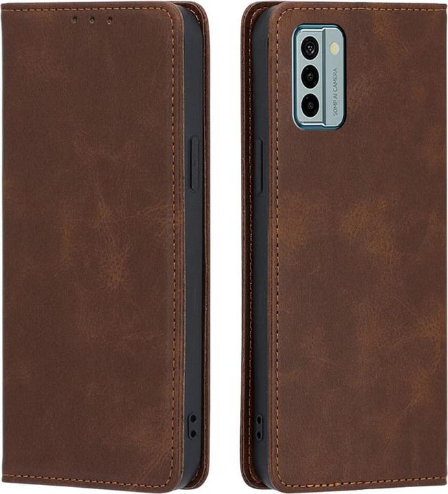 Actual product image Cover-Discount Nokia G22 - Stand Flip Case Cover brown (Nokia G22)