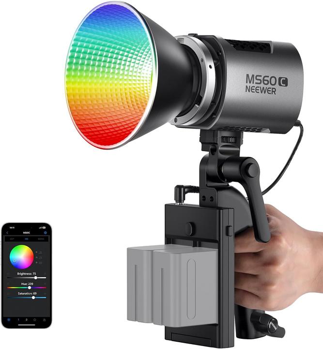 Produktbild Neewer MS60C RGB LED Video Light With App Control (Videoleuchte)