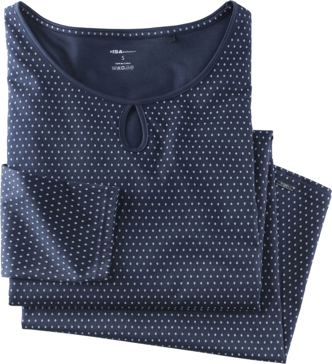Immagine prodotto ISA Bodywear Camicia da notte manica lunga, collo rotondo (S)