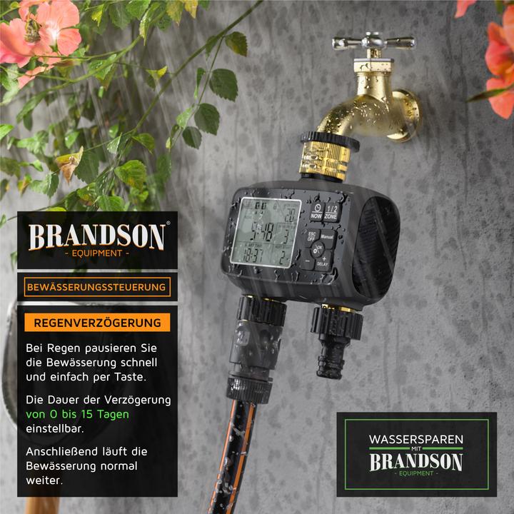Actual product image Brandson Bewässerungstimer 2-Zonen (Irrigation computer)