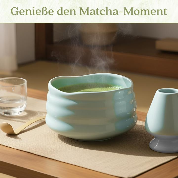Actual product image Gewürzladen Näfels Matcha Set – in Geschenkbox, hellblau