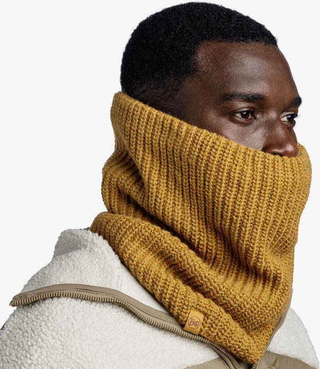 Image du produit Buff Bandana cache-cou tricoté et polaire Jarn Ocre