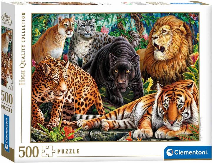 Image du produit Clementoni Chats sauvages (500 pièces)