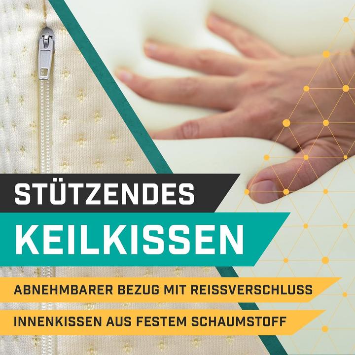 Immagine prodotto Purovin Keilkissen für Bett und Couch (30 x 50 cm)