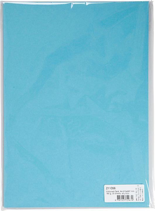 Actual product image Creativ Company Gekleurd cardboard Hemelsblauw A4, 20 vel (180 g/m², 20 x)