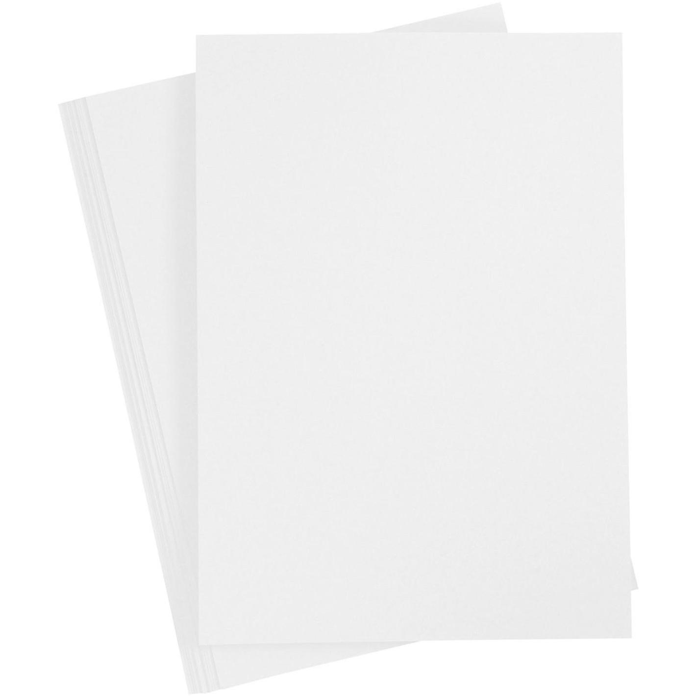 Creativ Company, Bastelpapier, Knutsel Karton, Sneeuwwit, A4, 20 vel (180 g/m², 20 x)