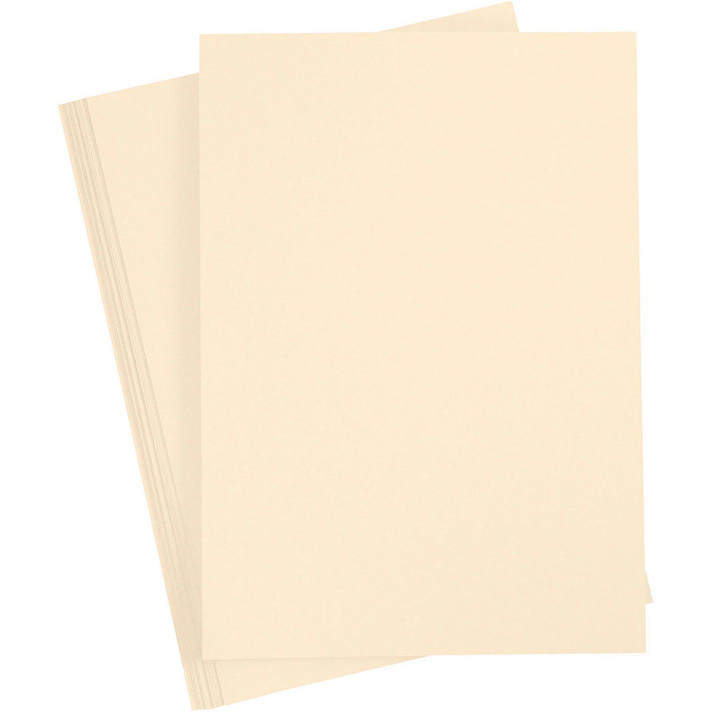 Creativ Company, Bastelpapier, Gekleurd Karton Zandkleur A4, 20 vel (180 g/m², 20 x)
