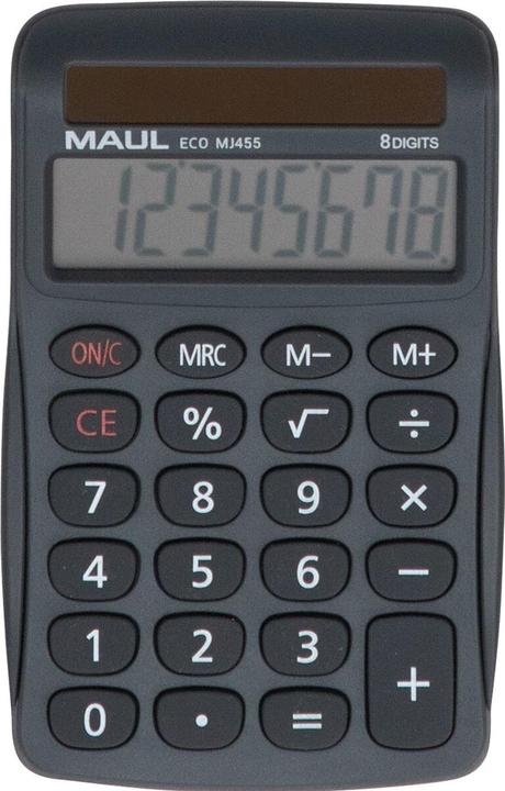 Actual product image Maul Desktop calculator Solar ECO MJ 455 grey (Solar panel)