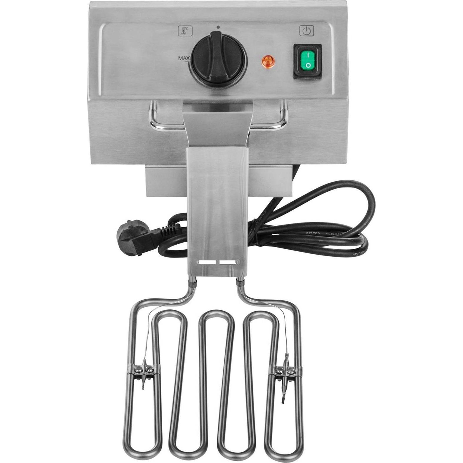 Thumbnail - Royal Catering Profi Doppel Edelstahl Friteuse 2x13L Fritteuse Fritöse Imbiss Elektro Kaltzonen, Fritteuse, Silber