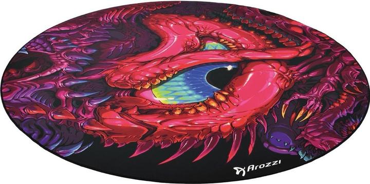 Arozzi Zona Floorpad Crawling Chaos / Bodenschutzmatte / rund 121 cm Durchmesser / Drachen-Design (121 x 121 cm)