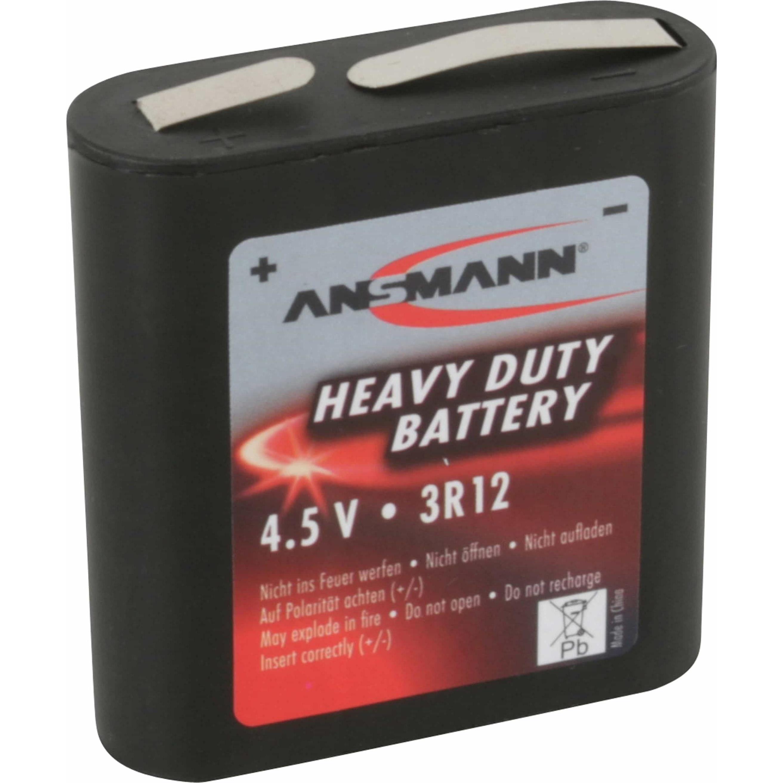 Ansmann Heavy Duty Battery (1 Stk., 3R12, 1700 mAh), Batterien + Akkus