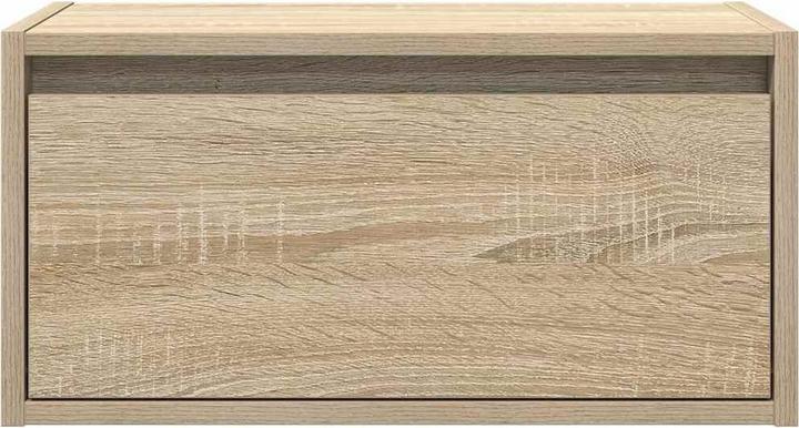 Image du produit vidaXL Tables de chevet murales avec lampes LED 2 unités Chêne Sonoma Armoire