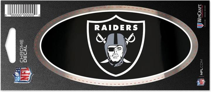 NFL Las Vegas Raiders Chrome Aufkleber