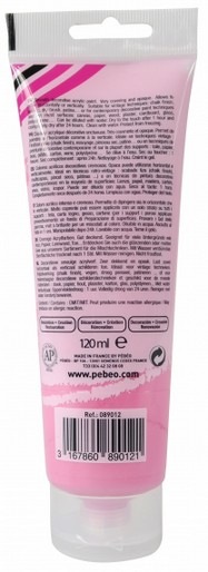 Image du produit Pebeo Decocrème Peinture acrylique mate (Rose indien, 120 ml)
