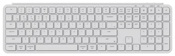 Image du produit Keychron Kabellose Tastatur Ultra Slim B6 Pro 2.4G (weiss) (B6P-K8) (US, Sans fil)