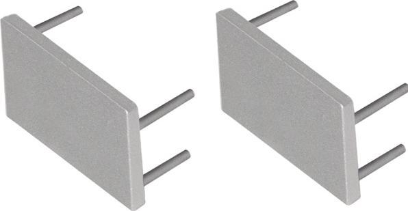 Actual product image L&S Endkappenset Basel (2 Stück) silber