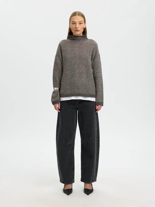 Produktbild Selected Fischgrät Strickpullover (S)