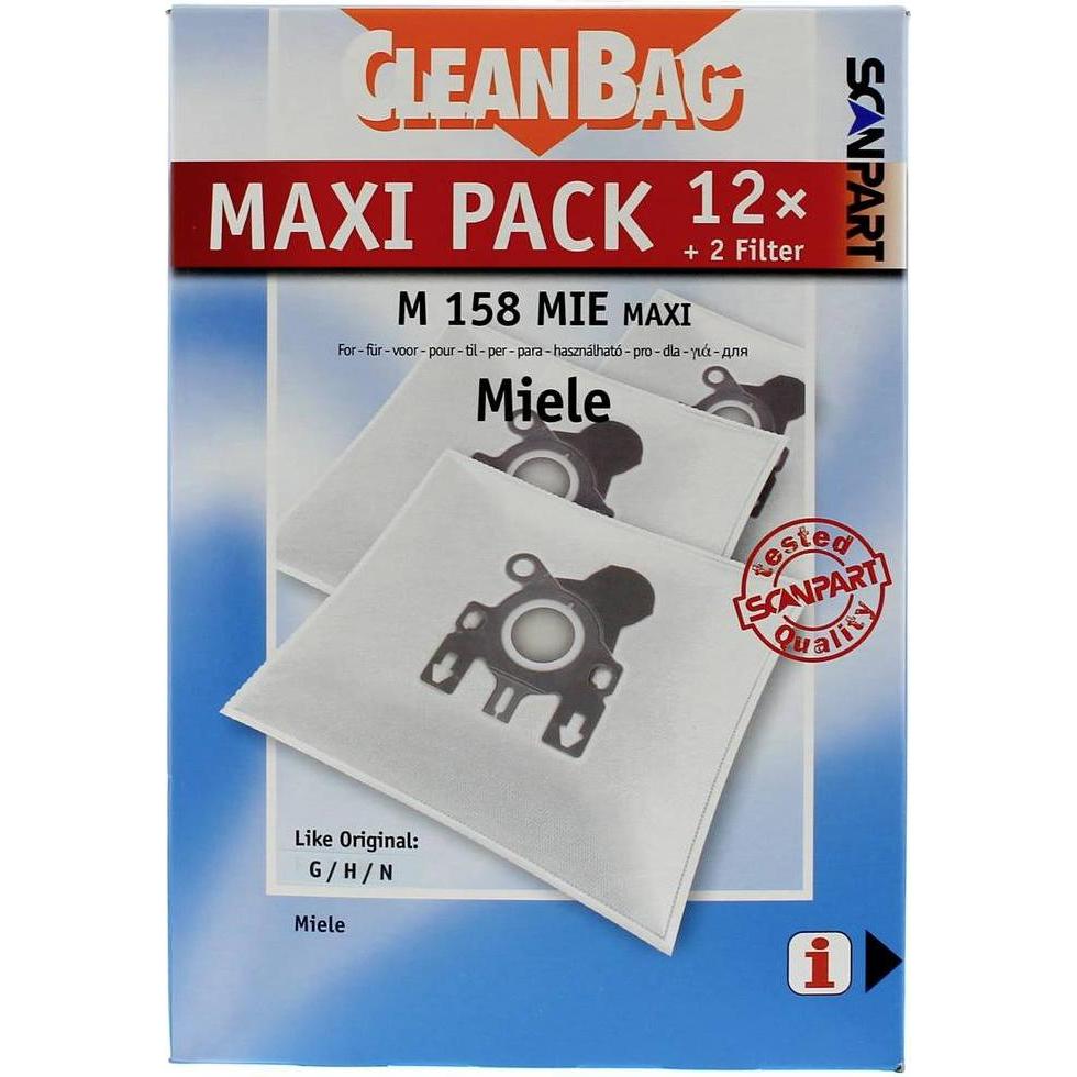 Scanpart Maxipack kompatibel mit Miele Typ G/N 2687426158 Staubsaugerbeutel, Staubsaugerbeutel