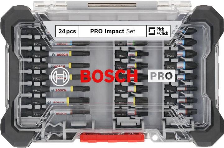 Produktbild Bosch Professional Zubehör Pro Impact Schrauberbit-Set (Innensechsrund TX, Kreuz Phillips PH, Kreuz Pozidriv PZ, Schraubschlitz)
