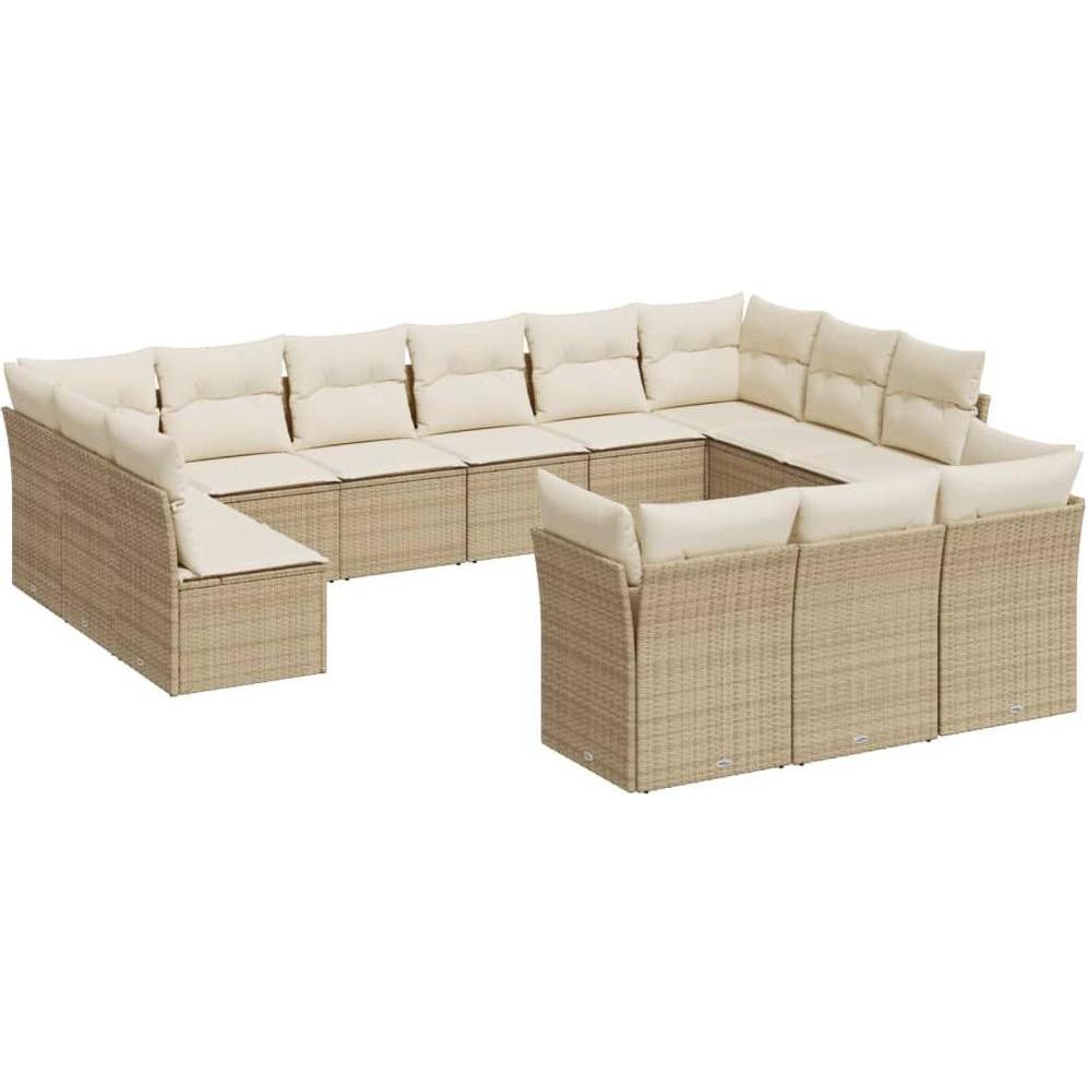 VidaXL, Gartenlounge, 10-tlg. Garten-Lounge-Set mit Kissen
