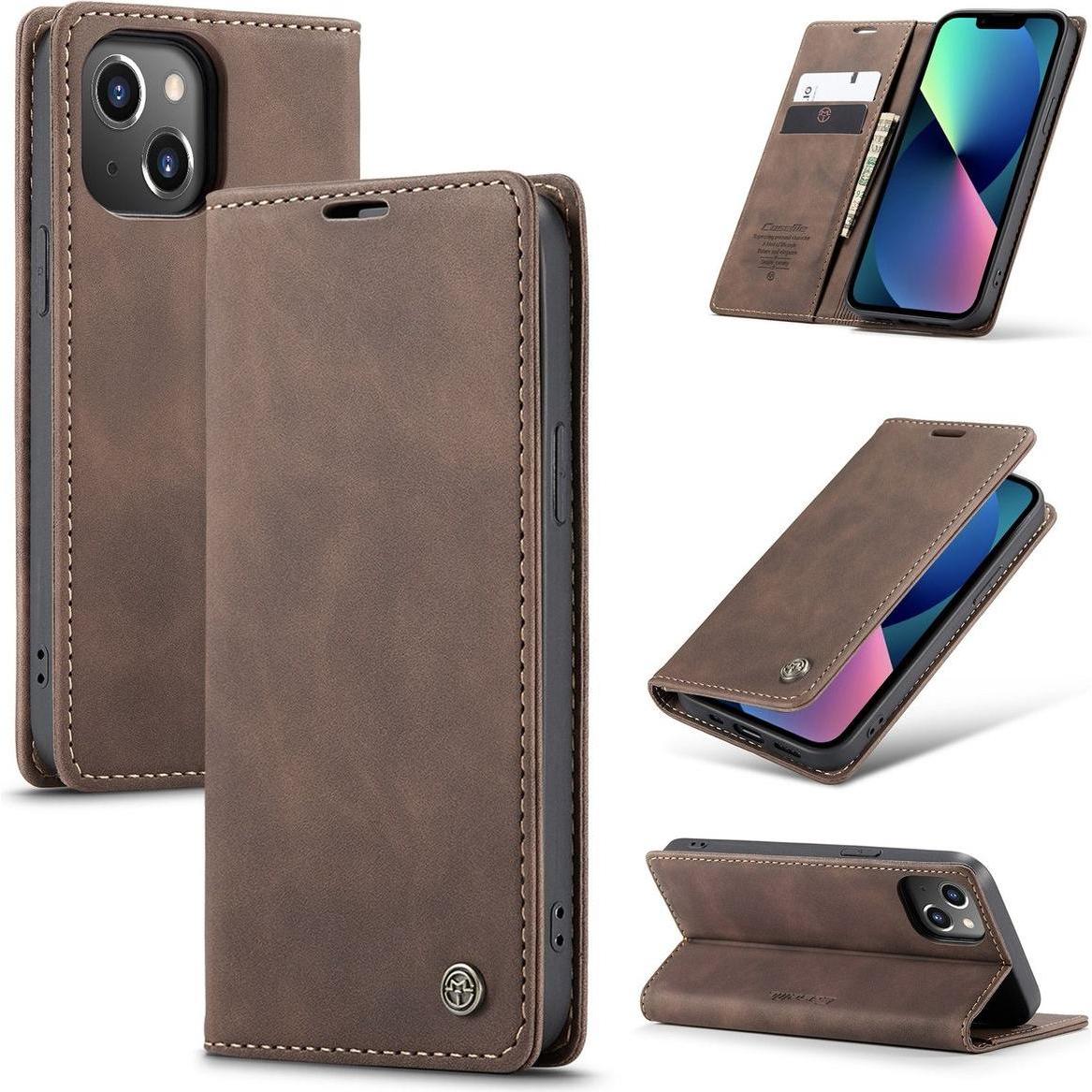 Thumbnail - König Design Hülle Handy Schutz Für iPhone 14 13 12 11 /Pro/Max Mini Plus Magnet Cover Tasche (Apple iPhone 14 Plus), Sm...
