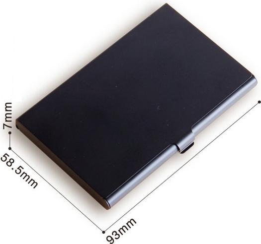 Produktbild Swala Visitenkartenetui Metall Schwarz Matt