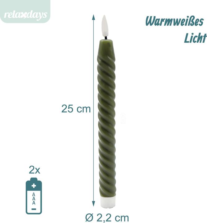 Actual product image Relaxdays 6x LED tapers (6x)