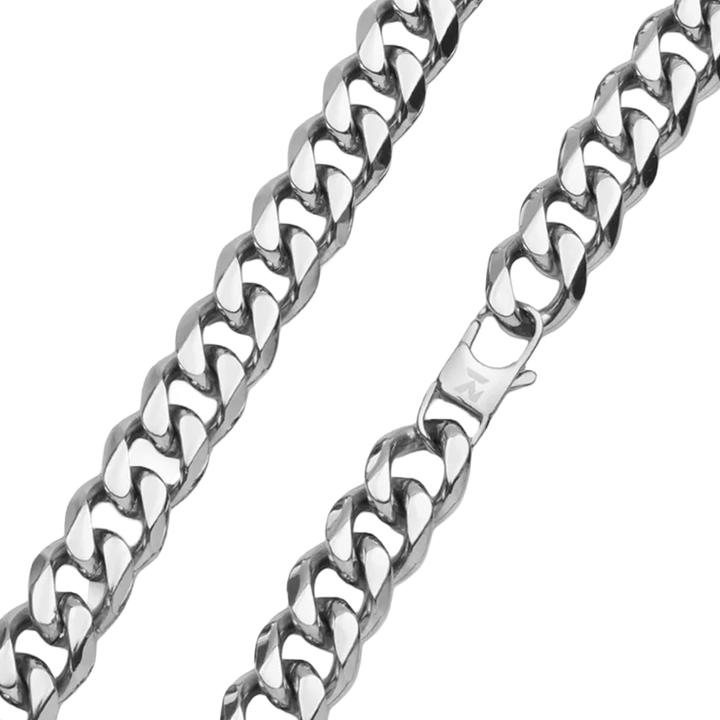 Produktbild K12 - Silver Cuban Chain - 15 mm (Chirurgenstahl 316L)