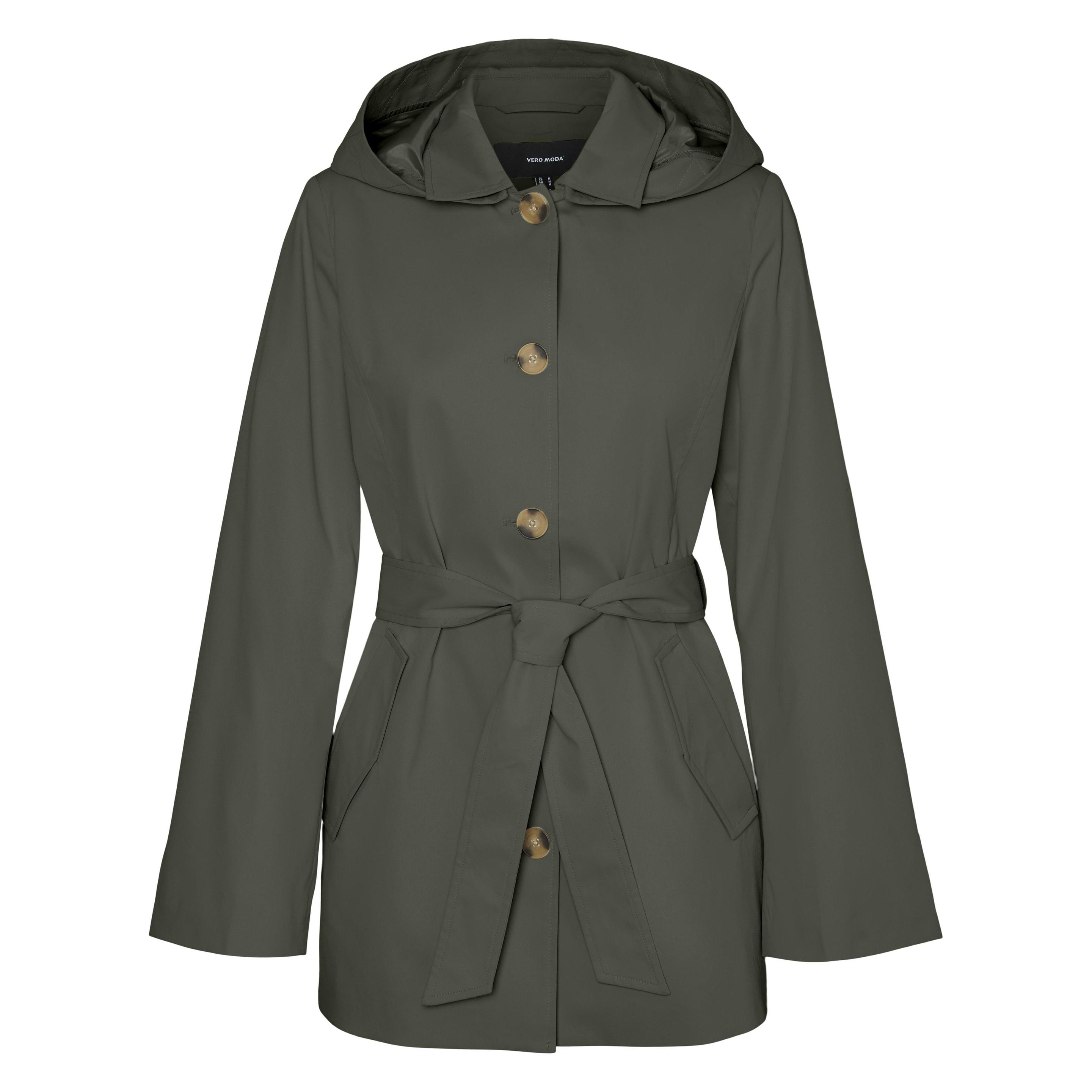 Vero Moda, Damen, Mäntel, Vmchelsea Mantel Trenchcoat, Grau