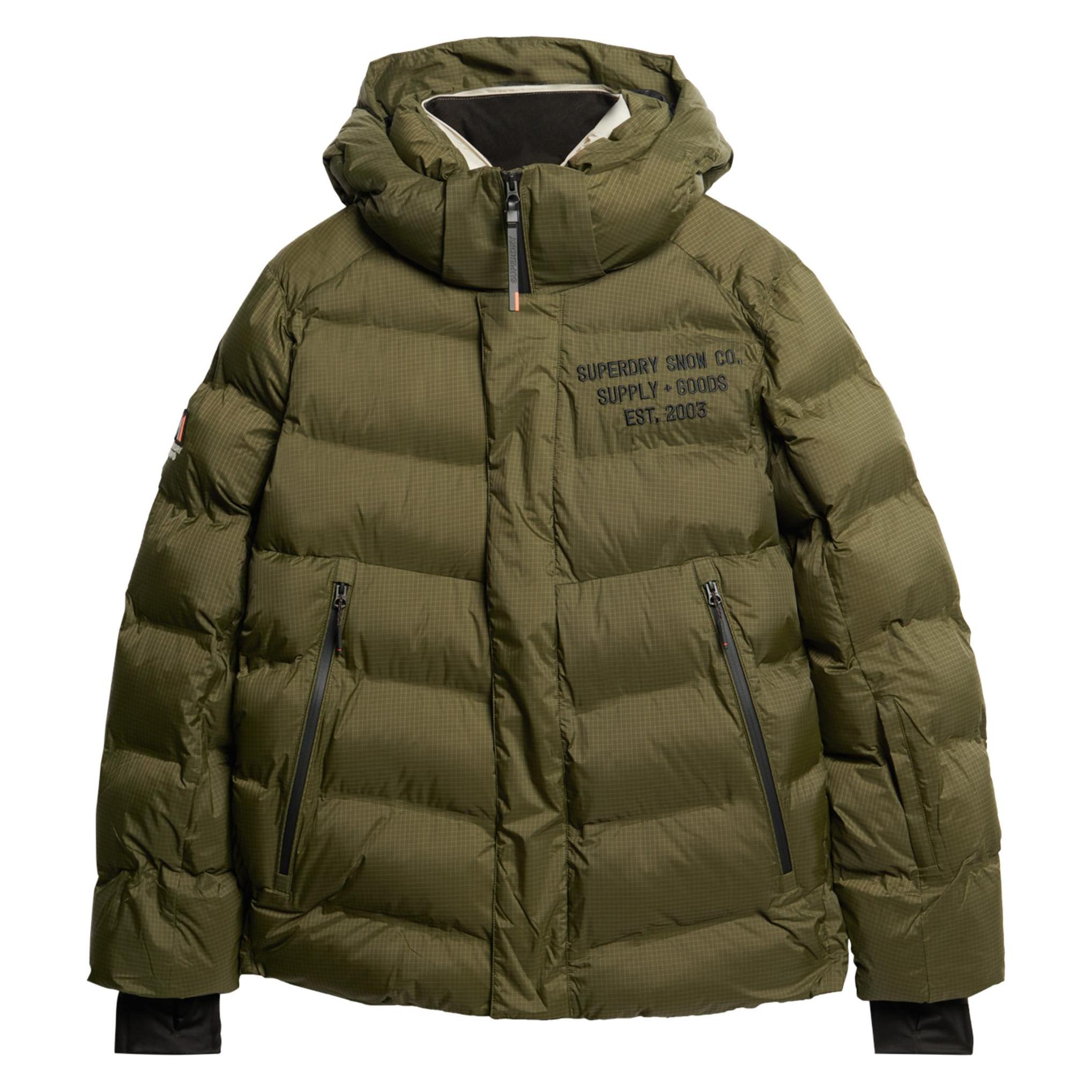 Superdry, Herren, Skijacke, Ski Sport Steppjacke (Xl), Braun, Grün, Xl