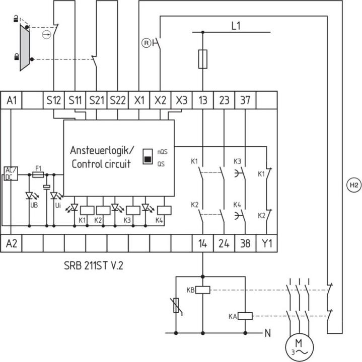 Produktbild Schmersal Sicherheits-Relaisbaustein SRB211ST (V2)