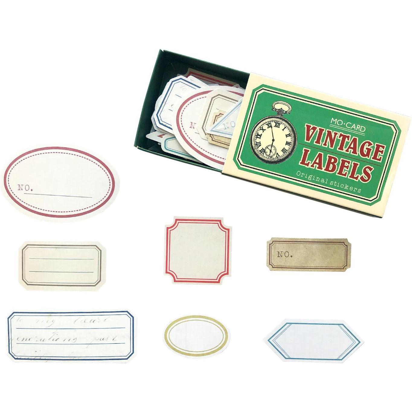 Thumbnail - JTI, Etiketten, 60x Aufkleber-Etiketten in Box, Vintage - Nr. 4