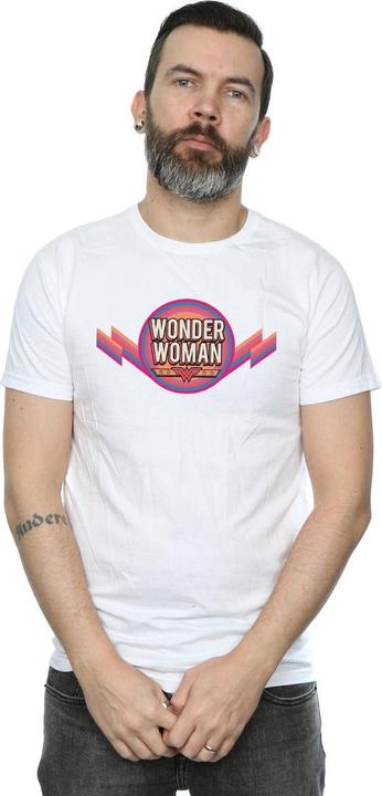 Actual product image Mens Wonder Woman Rainbow Logo T-Shirt (L)