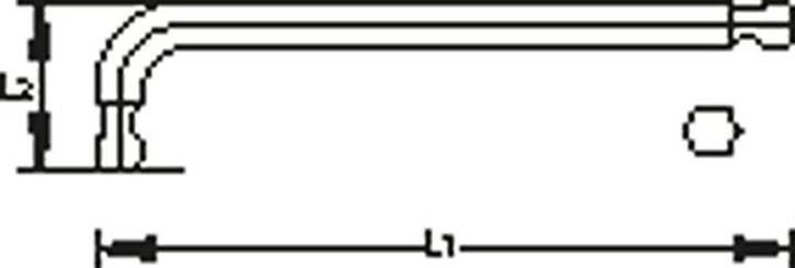 Image du produit Gedore H 42 DKEL-88 Jeu de tournevis d'angle XL 8 pièces 2-10mm