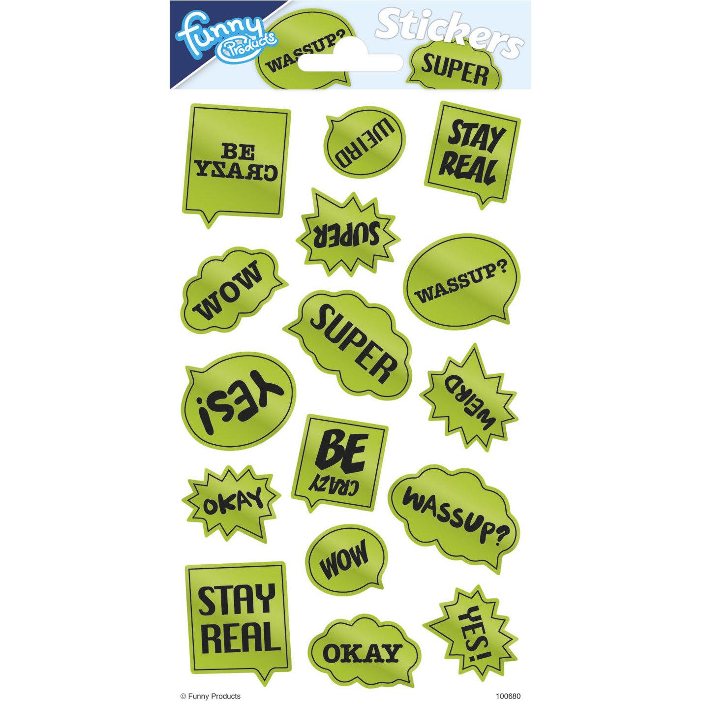 Totum, Sticker, Sticker Sheet Reflective - Sprechblasen