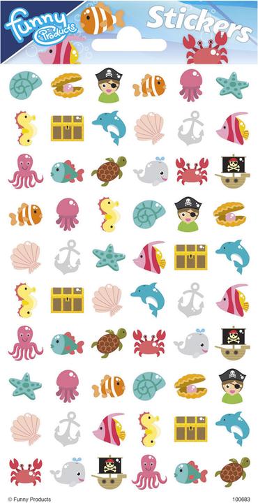 Totum Sticker Sheet Puffy - Ocean