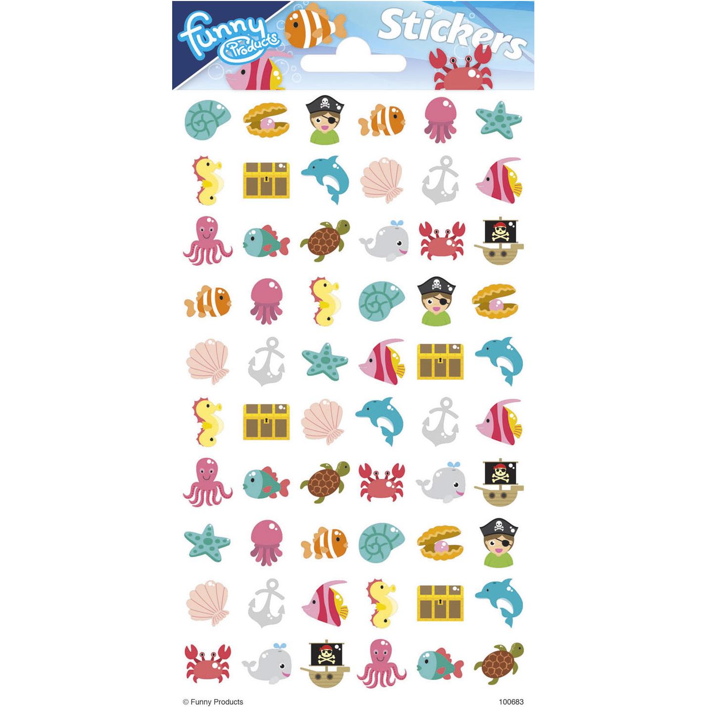 Totum, Sticker, Sticker Sheet Puffy - Ocean