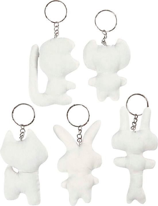Produktbild Creativ Company Stoffen Dieren Sleutelhanger, 5st.