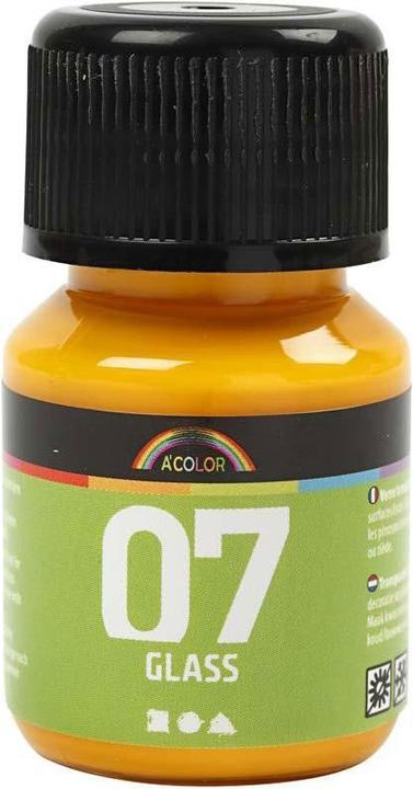 Produktbild Creativ Company Permanente Glasverf - Geel, 30ml (Gelb, 30 ml)