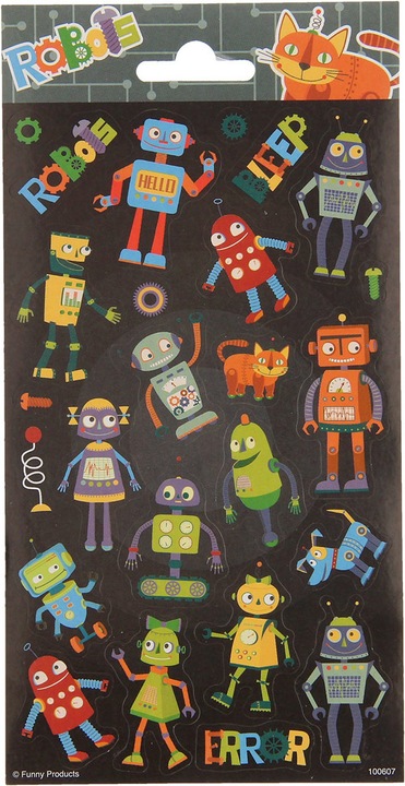 Produktbild Totum Sticker Blatt Roboter