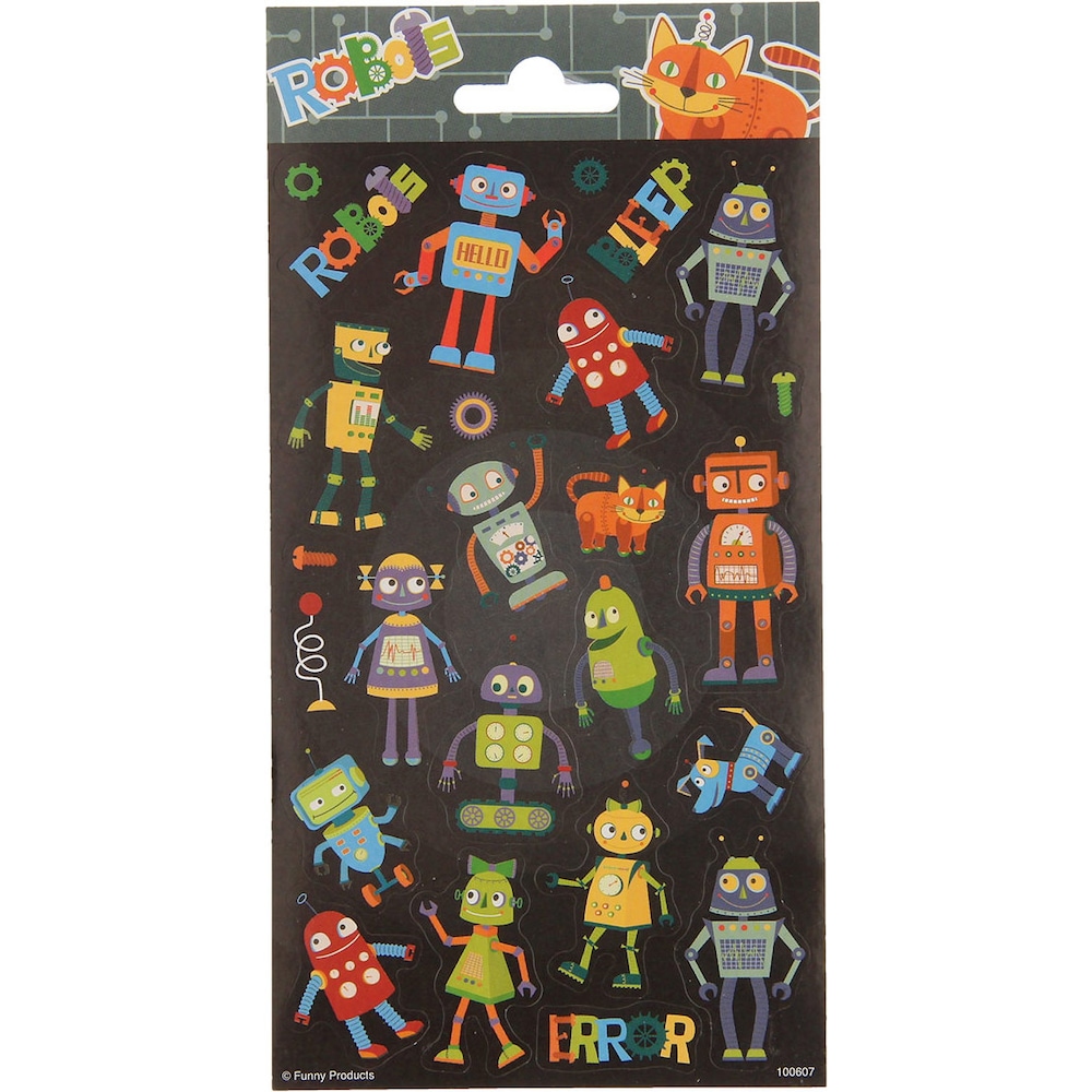 Totum, Sticker, Sticker Blatt Roboter