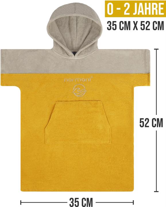 Actual product image Normani Baby bath poncho Puwai - 9259