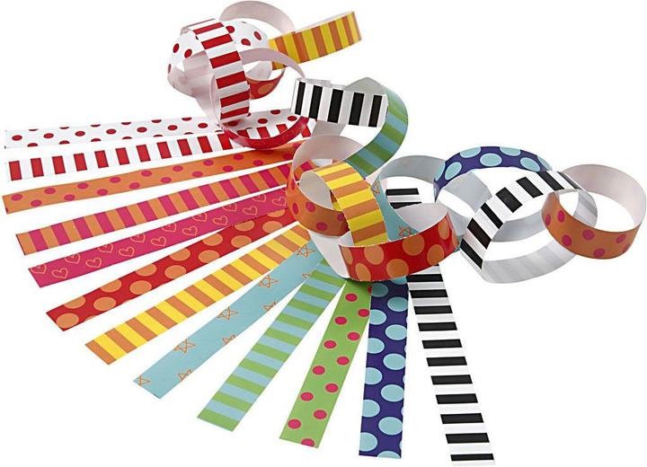 Actual product image Creativ Company Paper Stroken - Bedrukt, 2400st. (2400 x)