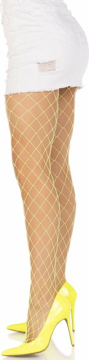 Produktbild Leg Avenue Diamond-Netzstrumpfhosen Gelb (One Size)