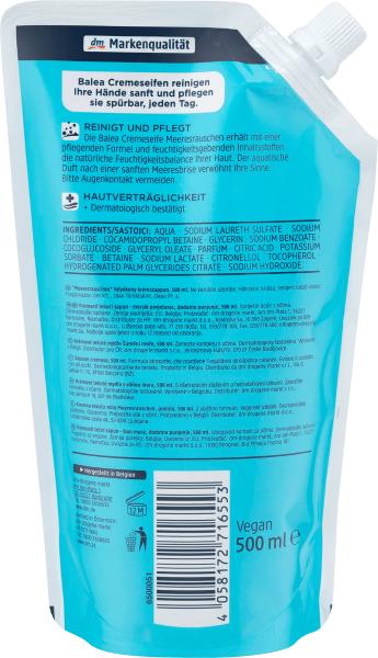 Produktbild dm Balea Meeresrauschen NF (Handseife Nachfüllpackung, 500 ml)