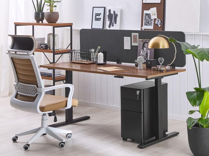 Immagine prodotto Beliani Divisorio per scrivania grigio scuro 180 x 40 cm WALLY (180 x 40 cm)